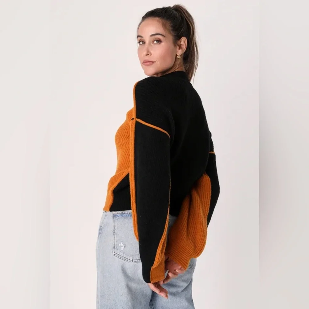 Lulu's Color Block Sweater - Picture 2 of 4